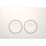 Pulsador Geberit Delta25 para doble descarga: Blanco